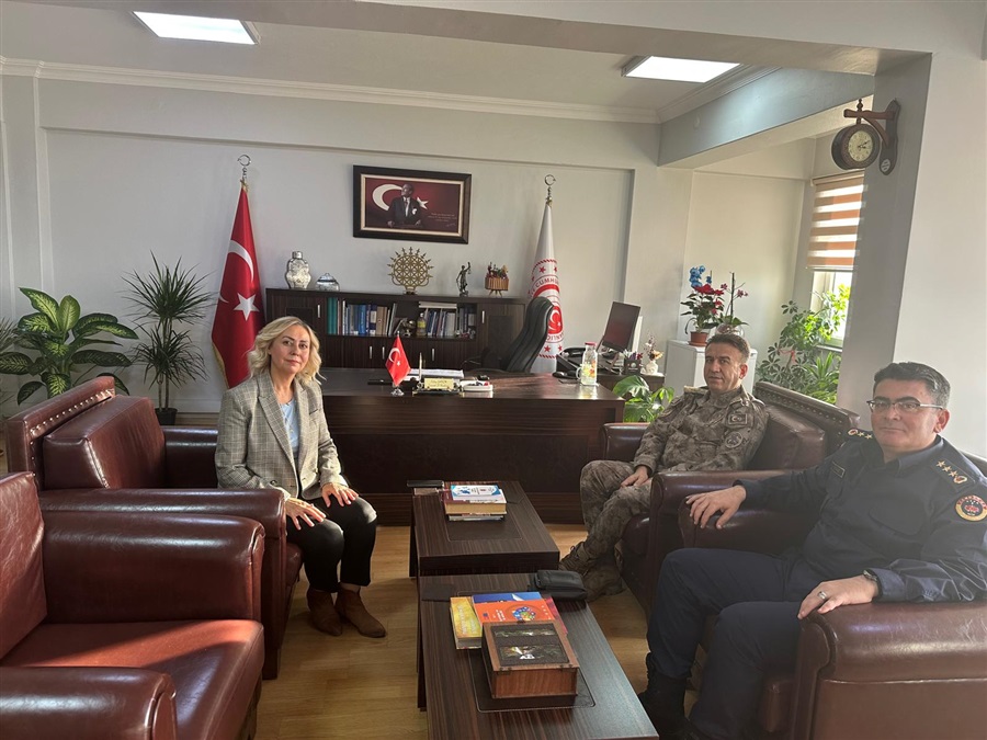  İl Emniyet Müdürü Arif PEHLİVAN ve İl Jandarma Komutanı Kd.Alb.Kubilay AYVAZ'dan Kurumumuza Ziyaret